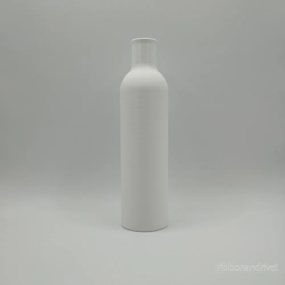 Minimalistisk rörvas med elegant flaskhalsdesign