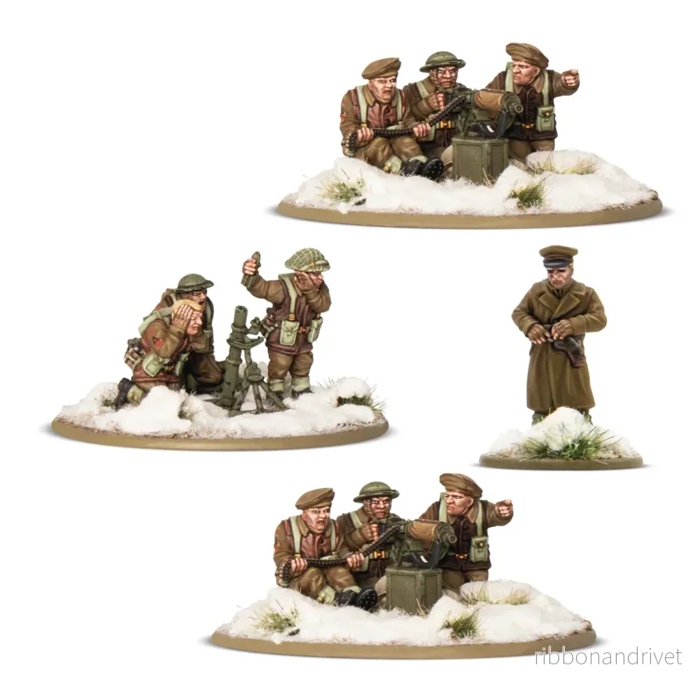 Bolt Action – Brittiska & Kanadensiska Infanteri (Vinter) Tunga Vapengrupp