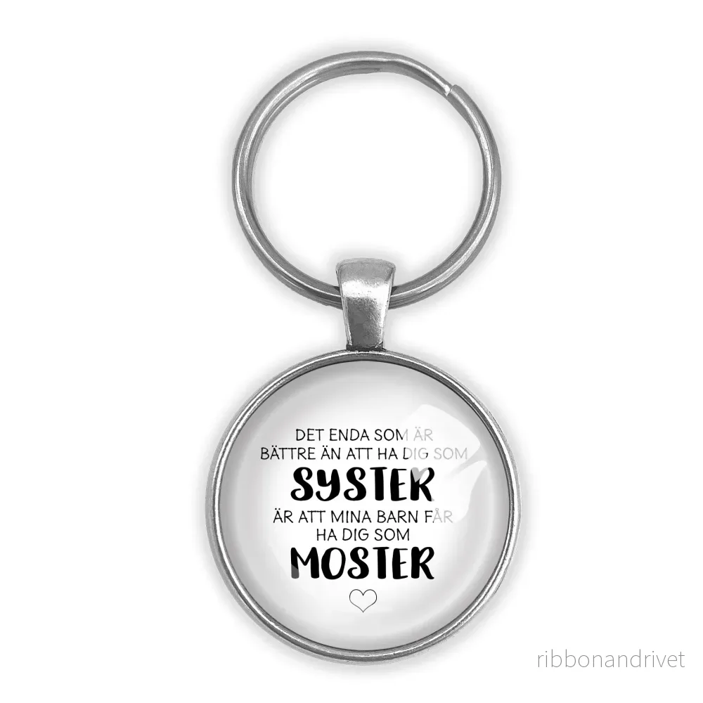 Syster moster | Nyckelring Syster moster | Nyckelring