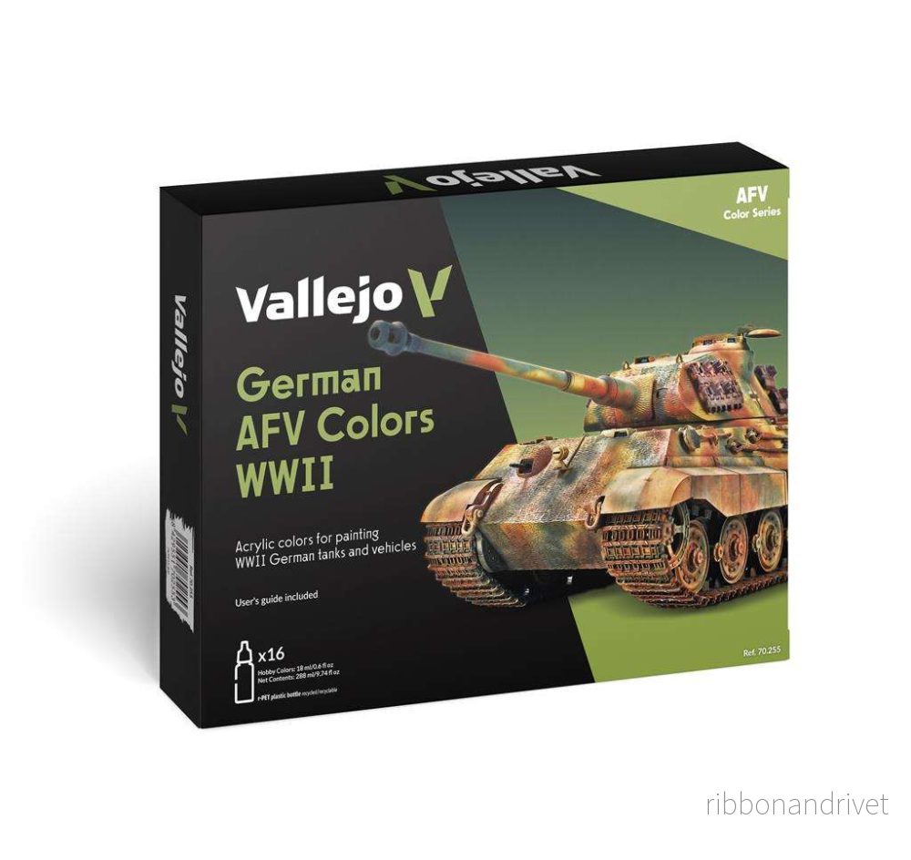 Vallejo Modellfärg 16 färger set – Tyska AFV färger WWII 18 ml Vallejo Modellfärg 16 färger set – Tyska AFV färger WWII 18 ml