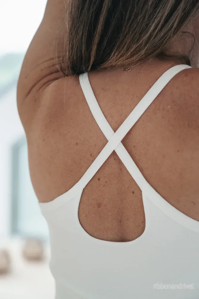 Nidra Strap Top – White Nidra Strap Top – White
