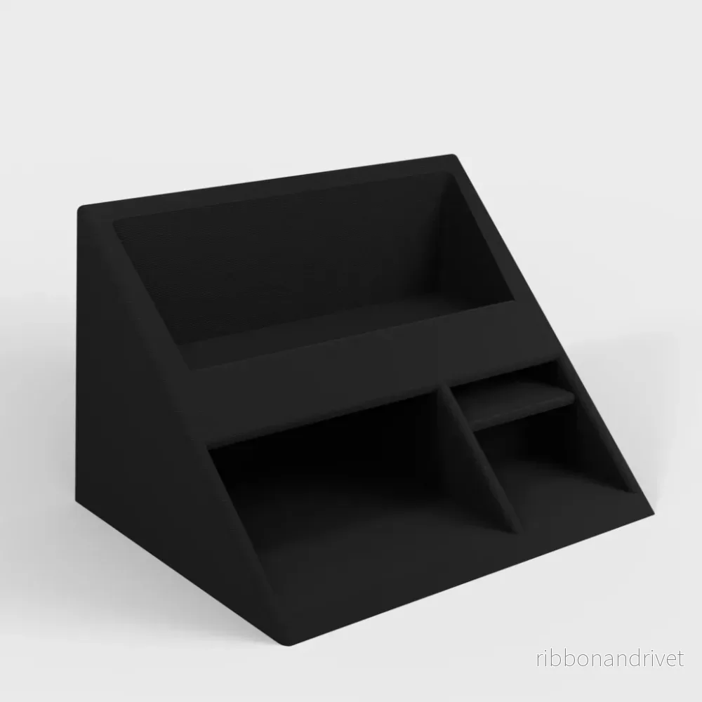 Kompakt skrivbordsorganisatör för plånbok och AirPods - Bild 3