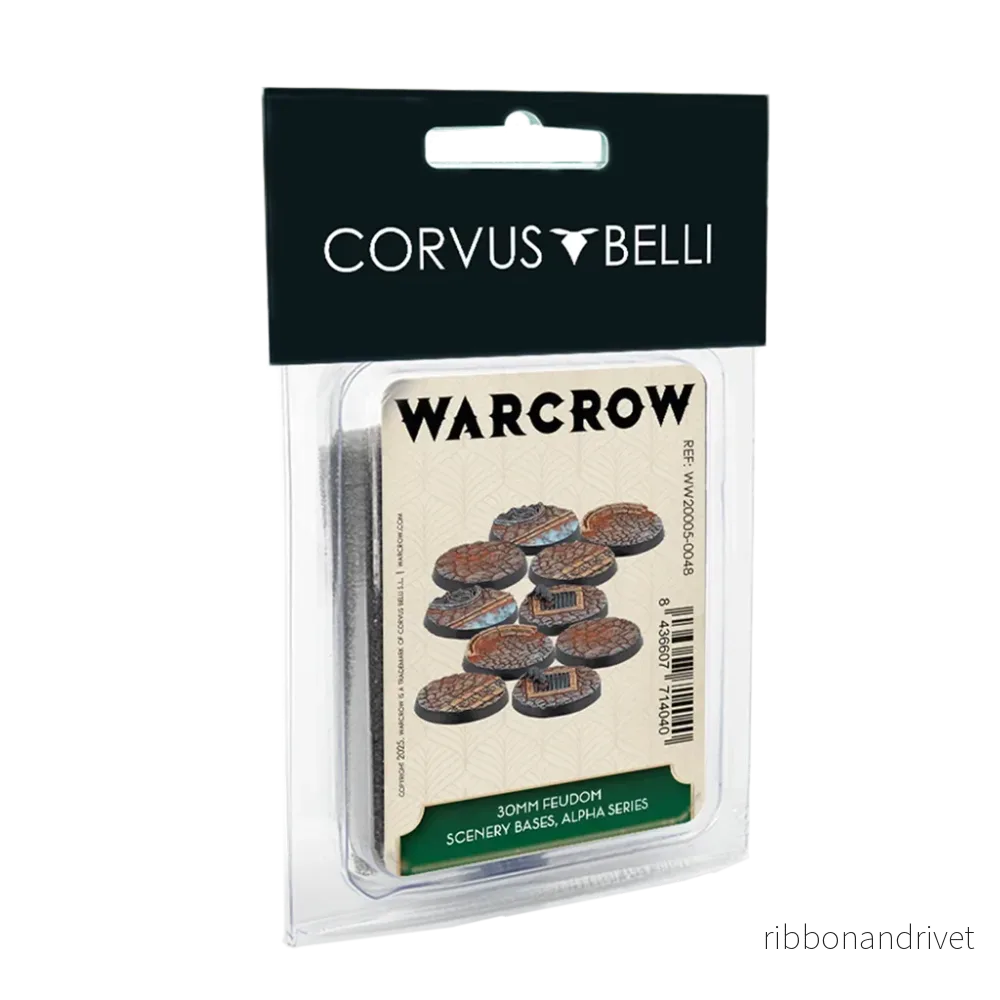 Warcrow: 30mm Feudom Scenery Bases, Alpha Series