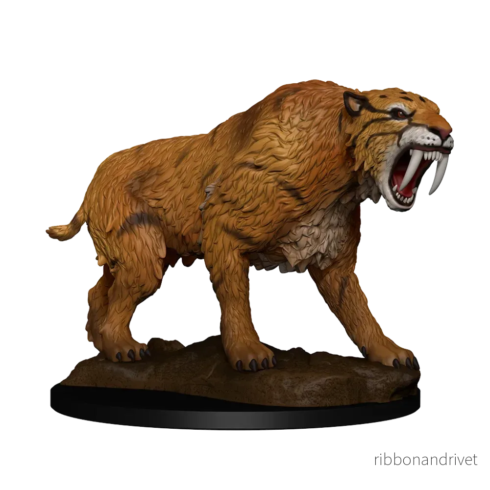 Wizkids Deep Cuts Omålade Miniatyrer: Sabeltandad Tiger Wizkids Deep Cuts Omålade Miniatyrer: Sabeltandad Tiger