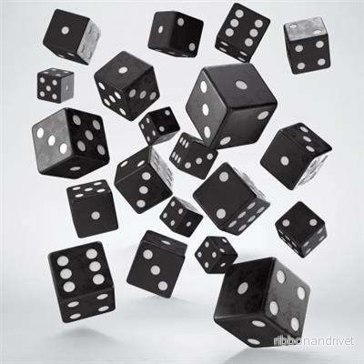 Full Pack av D6: Svart&Vit