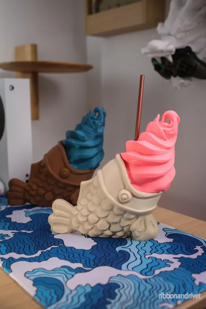 Japansk Taiyaki Glassformad Behållare för Förvaring - Bild 2