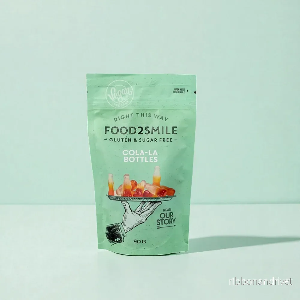 Food2Smile – Sockerfria cola-godis | Cola-la Flaskor 90 gram Food2Smile – Sockerfria cola-godis | Cola-la Flaskor 90 gram
