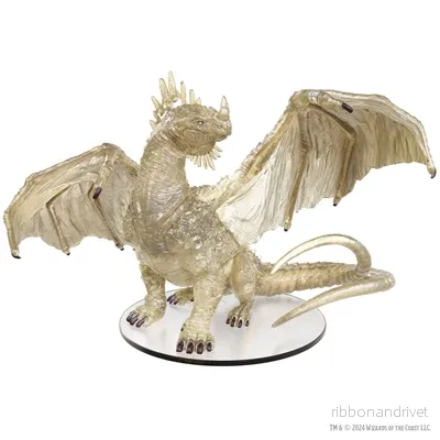 D&D Icons of the Realms: Adult Crystal Dragon Miniature - Bild 2