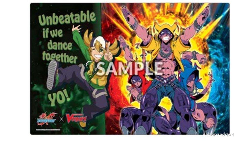 Bushi Supplies Gummimattan Spelmat Vol. 14 Cardfight!! Vanguard x Future Card Buddyfight Tetsuya & Asmoda