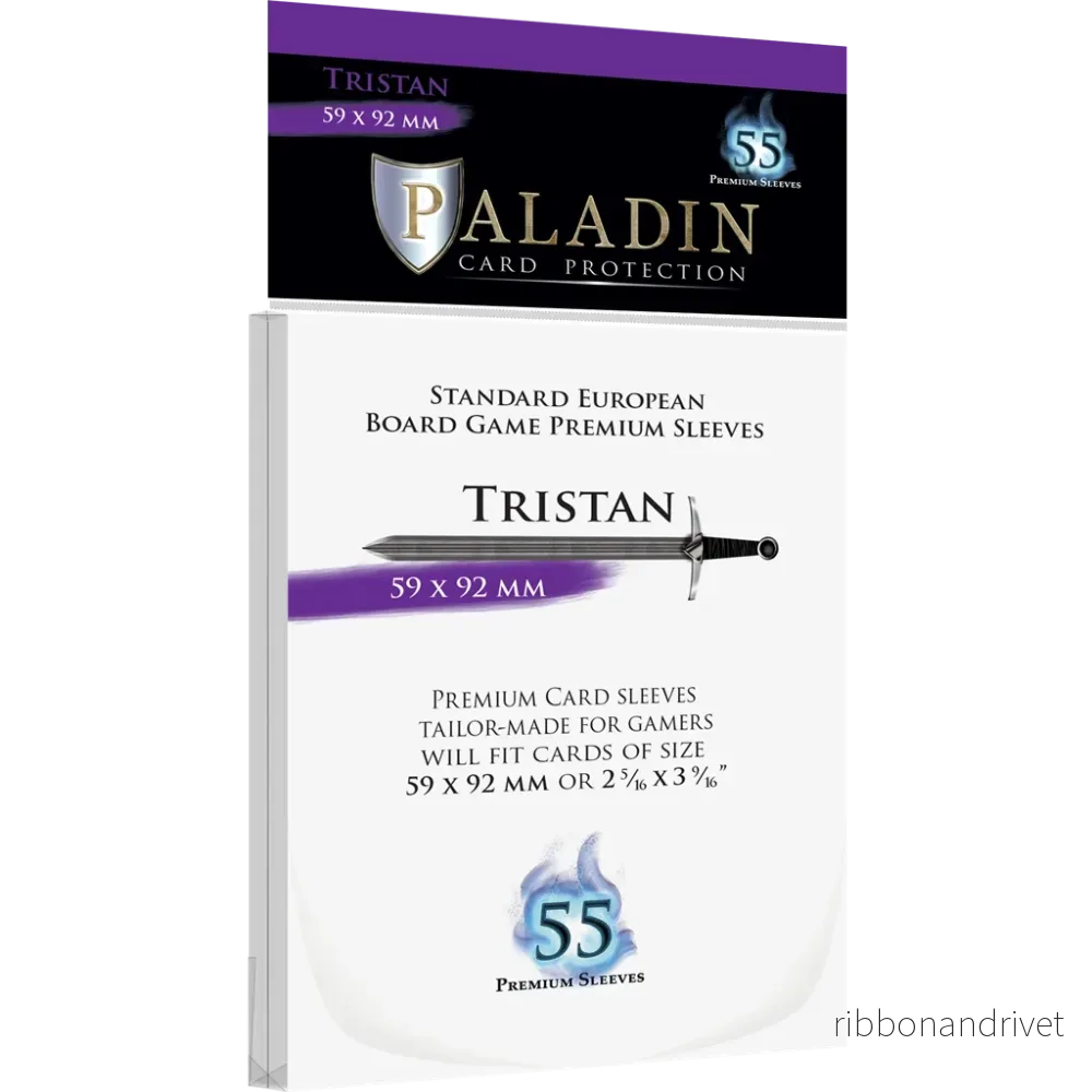 Paladin Sleeves – Tristan Premium Standard European 59x92mm (55 Sleeves) Paladin Sleeves – Tristan Premium Standard European 59x92mm (55 Sleeves)