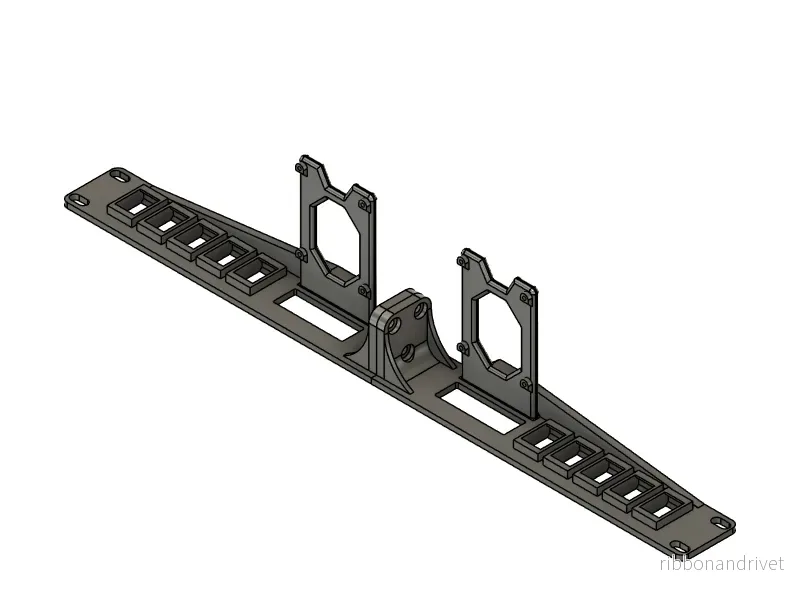 19" Rackmontering för 2x Raspberry Pi och 10x Keystone