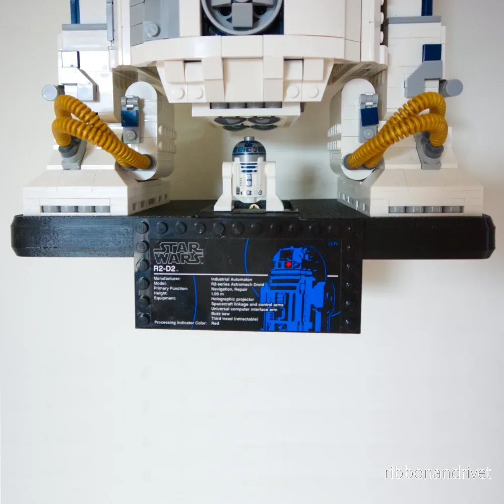 Väggfäste för LEGO R2-D2 75308 och 10225