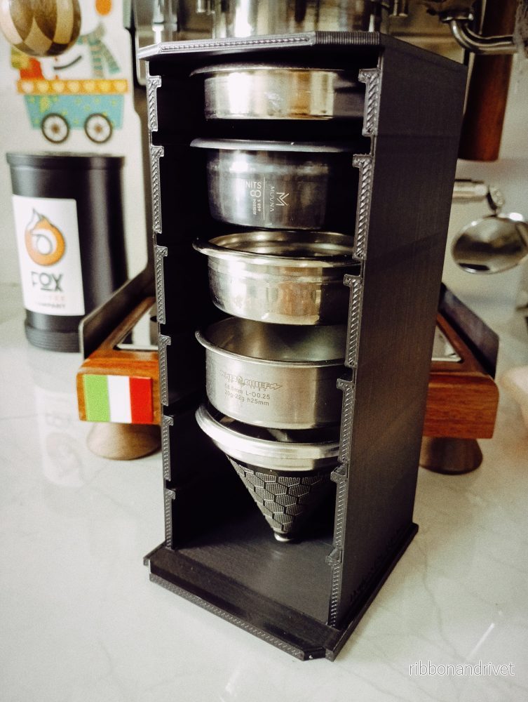 Smart hylla för 58 mm espressofilterkorg