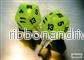 Chessex Stud Örhängen Vortex Bright Green Mini-Poly d20 Par - Bild 2