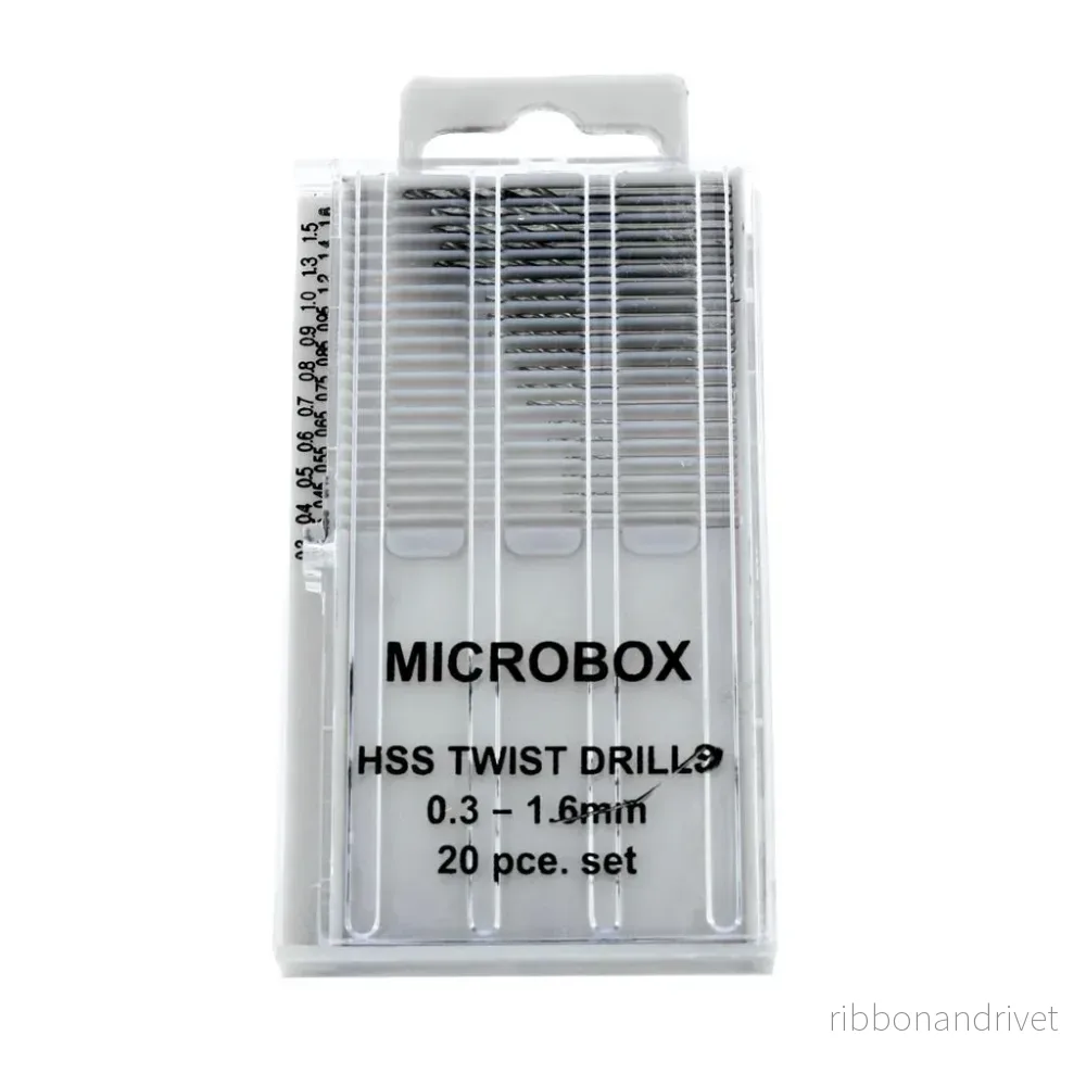 Vallejo - Verktyg - Set med 20 borr, 0.3-1.6 mm