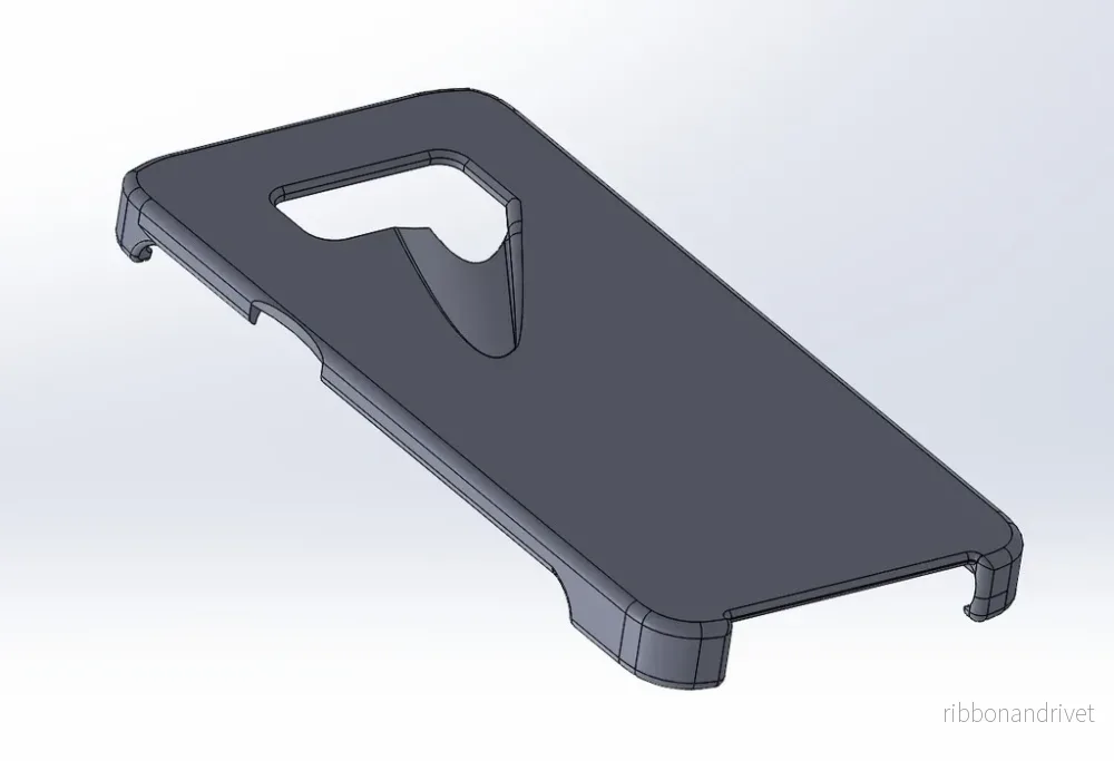 Samsung Galaxy S8 Plus-skal med integrerad fingeravtrycksguide Samsung Galaxy S8 Plus-skal med integrerad fingeravtrycksguide