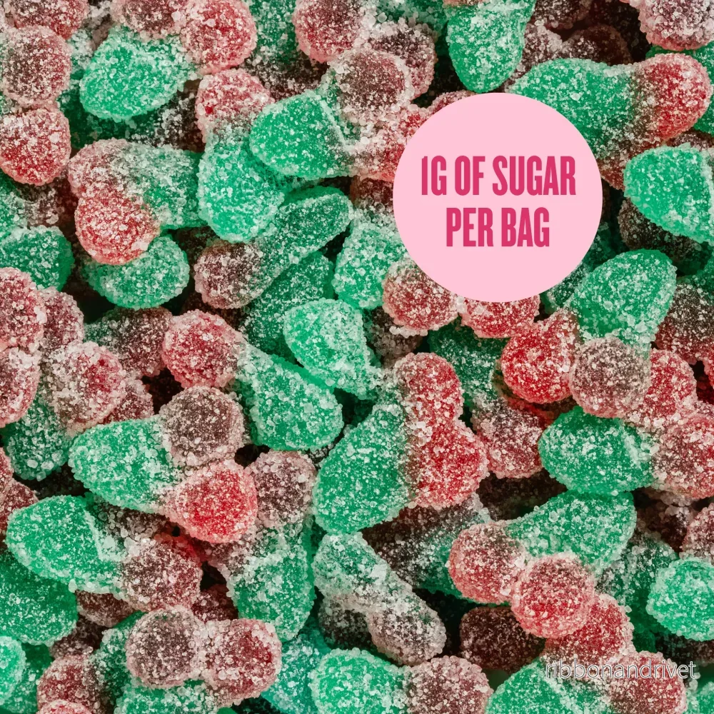 Pändy Cherry 50 g – Godis med 1 g socker - Bild 2