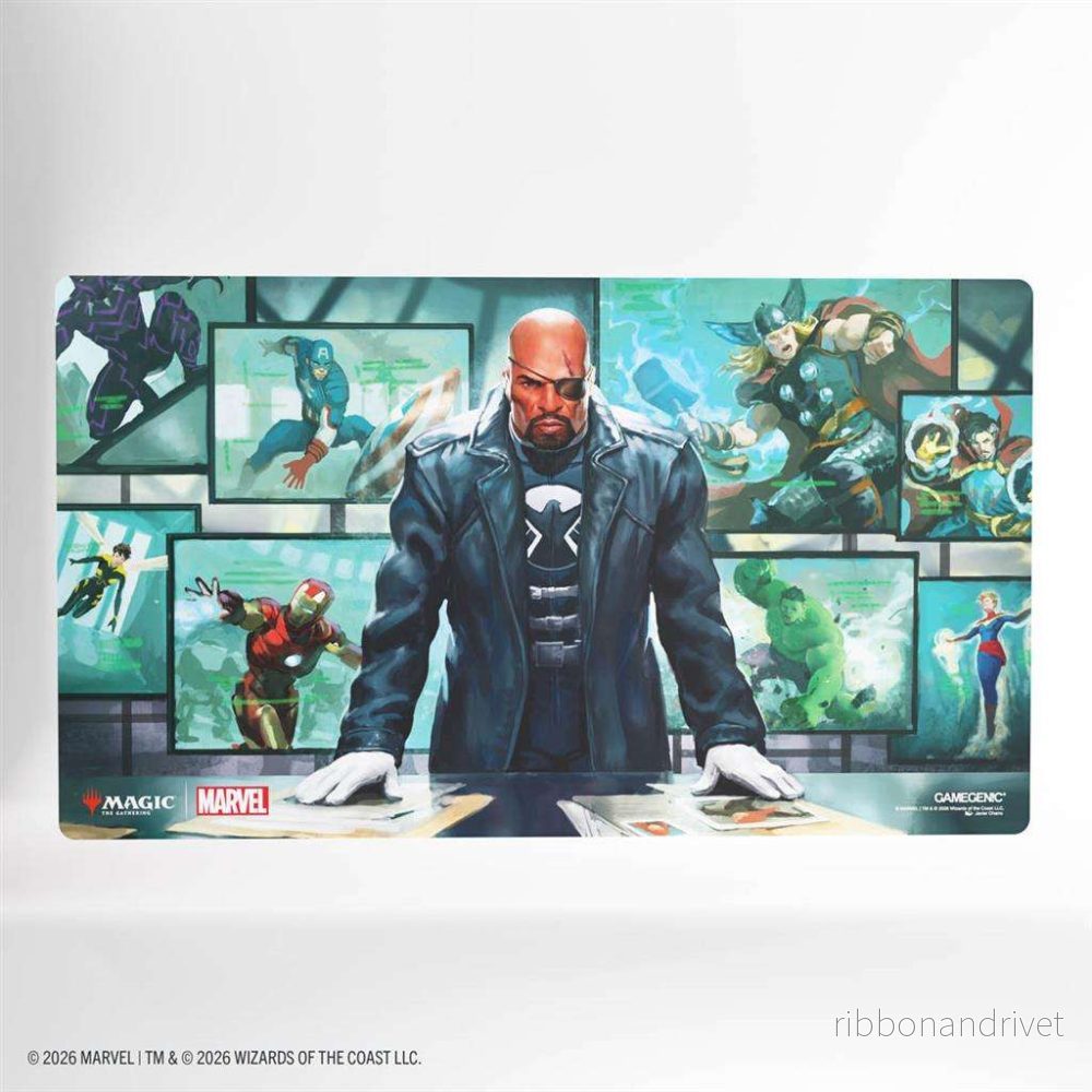 Magic: The Gathering | Marvel Super Heroes Prime Playmat – Director Nick Fury Magic: The Gathering | Marvel Super Heroes Prime Playmat – Director Nick Fury