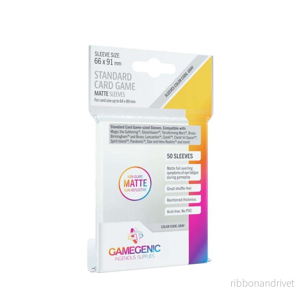 Gamegenic – MATTE Standard Kortspelsskydd 66 x 91 mm – Klar (50 Sleeves) Gamegenic – MATTE Standard Kortspelsskydd 66 x 91 mm – Klar (50 Sleeves)