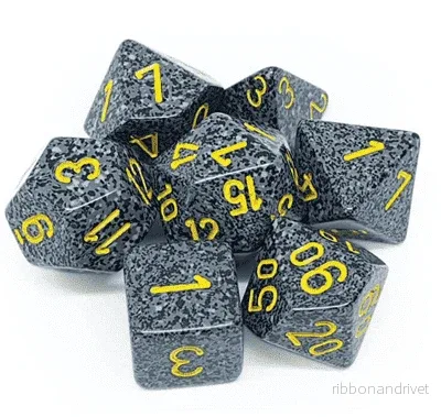 Chessex Speckled Polyhedral 7-Die Set – Urban Camo Chessex Speckled Polyhedral 7-Die Set – Urban Camo