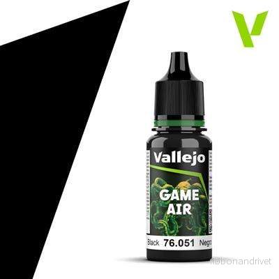 Vallejo Game Air Färg - Svart 18 ml