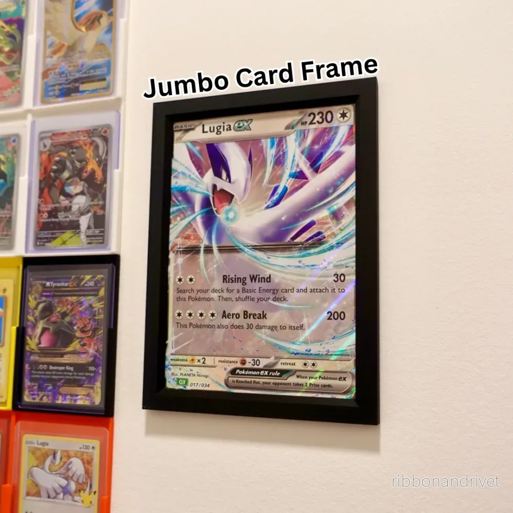 Väggmonterad bildram för Pokémon jumbo-kort