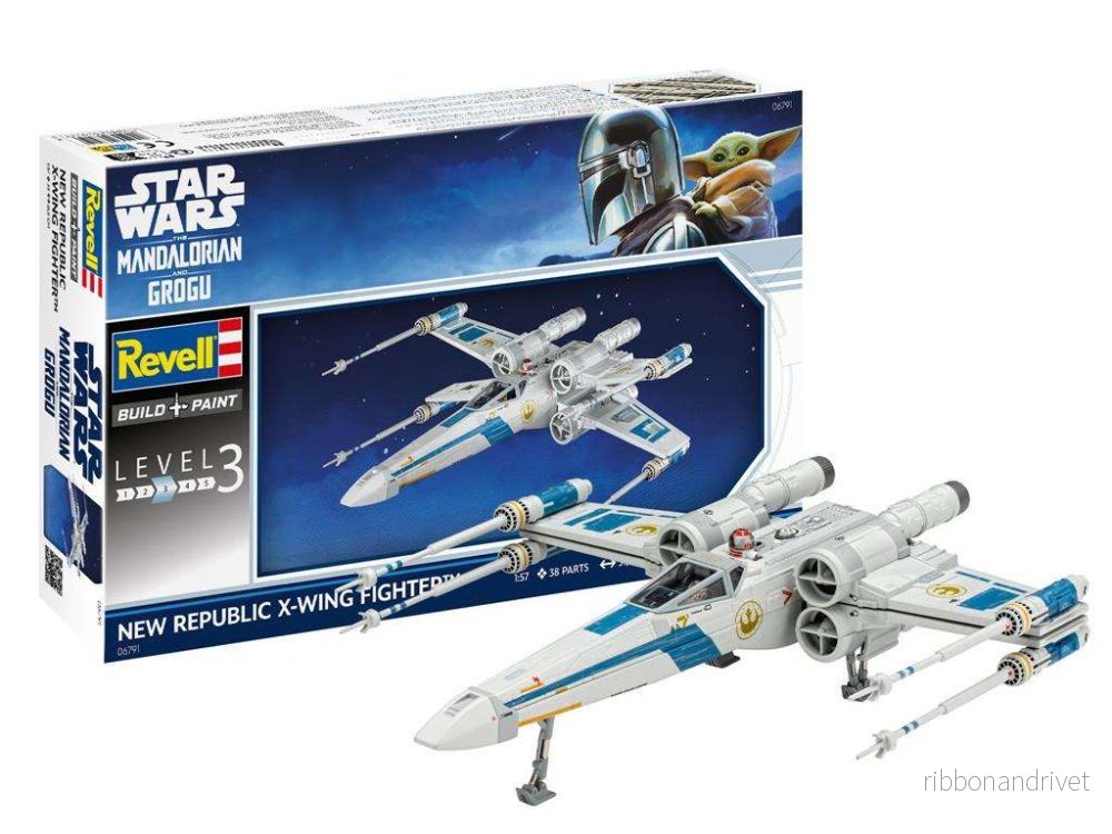 Revell: The Mandalorian och Grogu: Modellset New Republic X-Wing Fighter Revell: The Mandalorian och Grogu: Modellset New Republic X-Wing Fighter