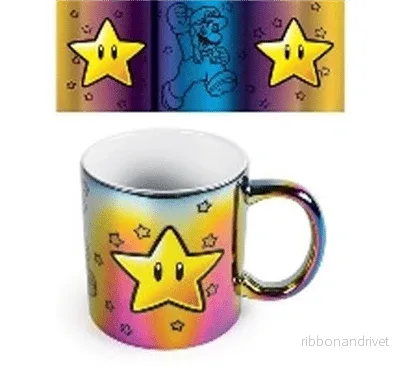 Dele – Super Mario (Star Power) Iridescent 11Oz Mug Dele – Super Mario (Star Power) Iridescent 11Oz Mug