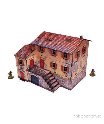 WW2 Italy Large House (1) förmålad 28 mm/1:56 WW2 Italy Large House (1) förmålad 28 mm/1:56