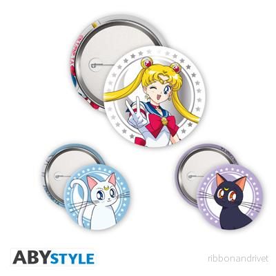 SAILOR MOON – Badge Pack – Sailor Moon, Luna & Artemis SAILOR MOON – Badge Pack – Sailor Moon, Luna & Artemis