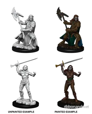 D&D Nolzur’s Marvelous Miniatures: Female Half-Orc Fighter