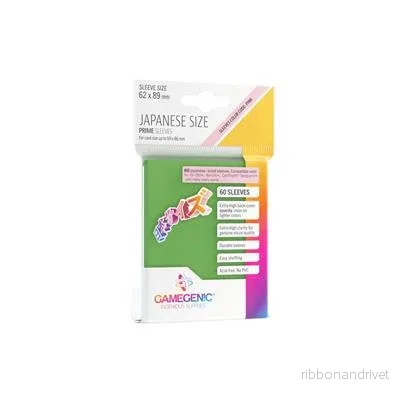Gamegenic – PRIME Japansk Storlagsfickor Grön (60 Fickor) Gamegenic – PRIME Japansk Storlagsfickor Grön (60 Fickor)