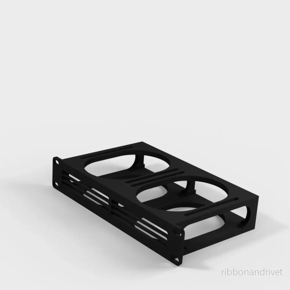 10-tums rackfäste för 2x 3,5" HDD - Bild 3