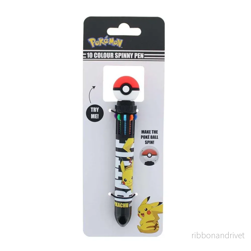 Pokémon – flerfärgad 10-i-1-penna med Pokéball Pokémon – flerfärgad 10-i-1-penna med Pokéball