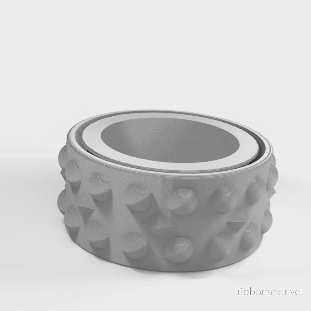 Praktisk fidget-ring för fokus och stresslindring - Bild 2