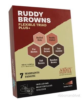 The Army Painter – Warpaints Fanatic: Ruddy Browns Triad PLUS+ The Army Painter – Warpaints Fanatic: Ruddy Browns Triad PLUS+