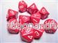 Chessex Opaque Polyhedral Tio D10 Set – Röd/Vit Chessex Opaque Polyhedral Tio D10 Set – Röd/Vit