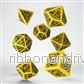 Celtic 3D Revised Yellow & Black Dice Set (7) - Bild 2