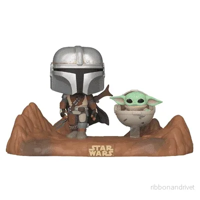 Funko POP Moment: Mandalorian – Mandalorian & Child Vinyl Figures