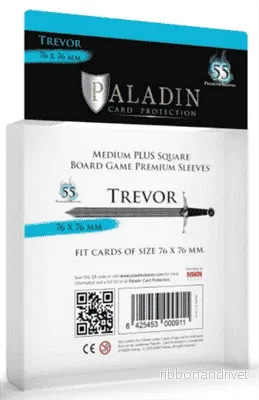 Paladin Sleeves – Trevor Premium Medium+ Square 76x76mm (55 Sleeves) Paladin Sleeves – Trevor Premium Medium+ Square 76x76mm (55 Sleeves)