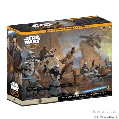 Star Wars: Legion - Galactic Republic Startset på svenska, DE, SP och FR versioner