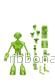 TMNT Mirage Comics - 7” Skala Actionfigur – Transmat Fugitoid GID - Bild 3