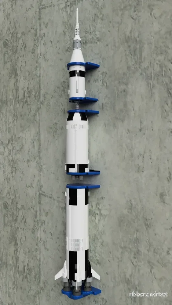Väggfäste för Lego Saturn V (6 delar) Väggfäste för Lego Saturn V (6 delar)