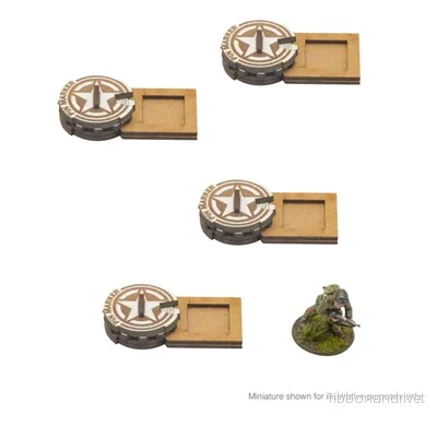Bolt Action – MDF Enhetspinne Markörer – USA Bolt Action – MDF Enhetspinne Markörer – USA