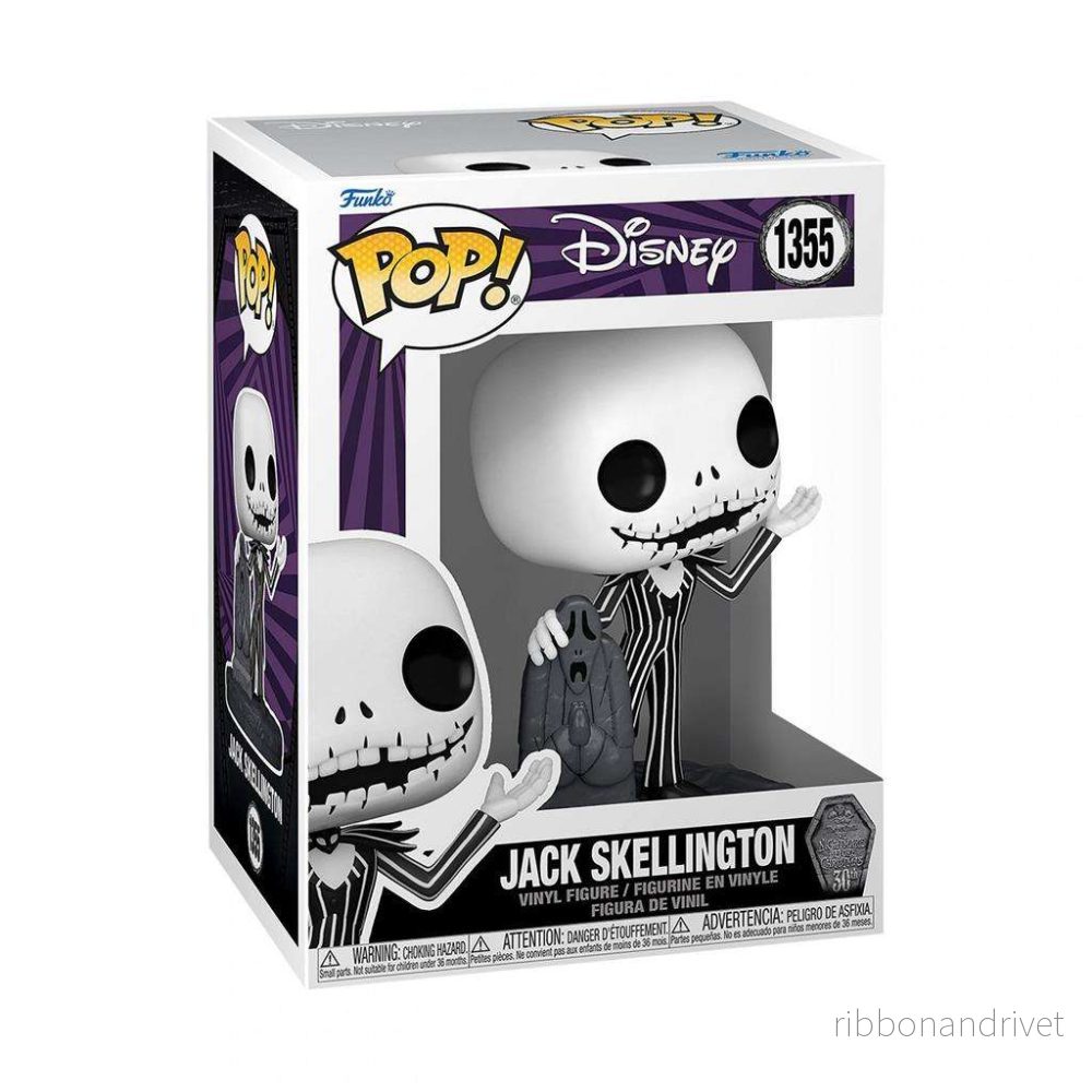 Funko POP Disney: The Nightmare Before Christmas 30th – Jack Skellington med Gravsten