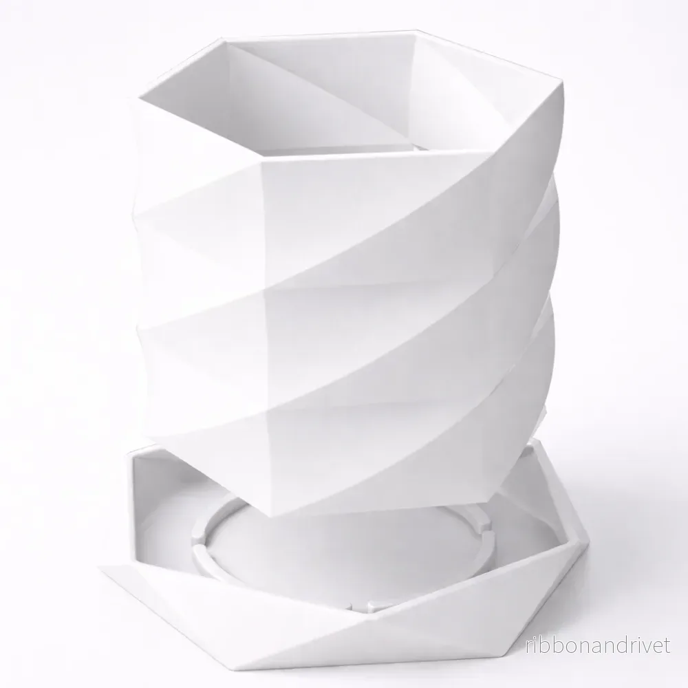 Geometrisk blomkruka vriden - Bild 3