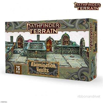 Pathfinder Terrain: Abomination Vaults Halvhöjd Väggar Pathfinder Terrain: Abomination Vaults Halvhöjd Väggar