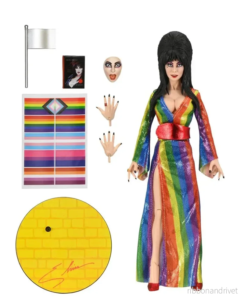 Elvira – 8 tum Klädd Figur – Over the Rainbow Elvira Elvira – 8 tum Klädd Figur – Over the Rainbow Elvira