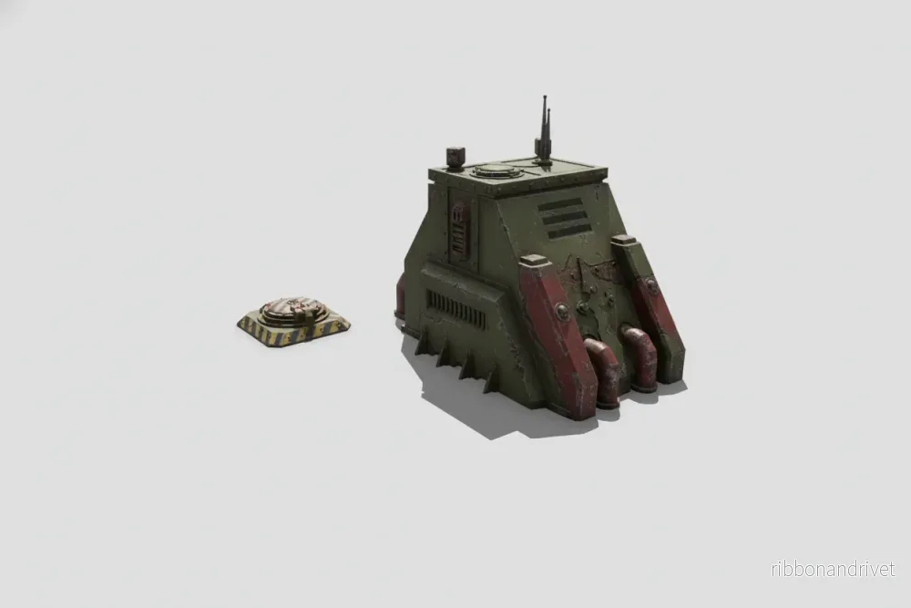 Bunkerutgångar för brädspel och grimdark terräng - Bild 3