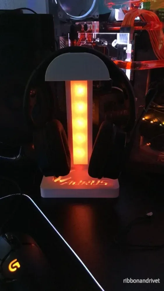 Aorus hörlurshållare med RGB